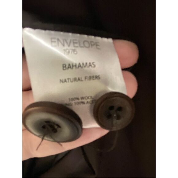 Envelope 1976 NWT Bahamas Blazer in Dark Brown Size FR 42/ US XL - Picture 5 of 10